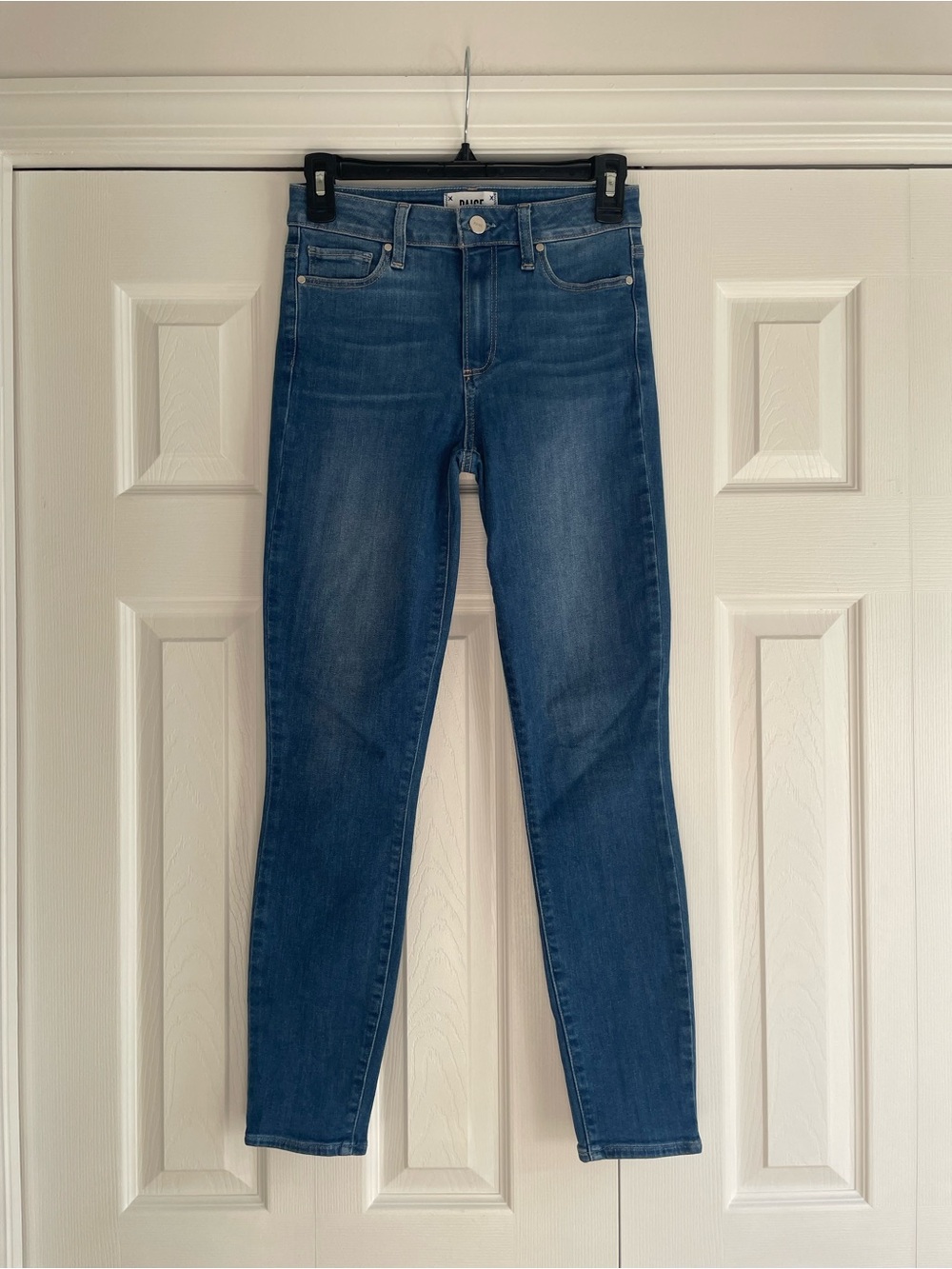 PAIGE Hoxton Ankle Jeans — Medium Blue Wash